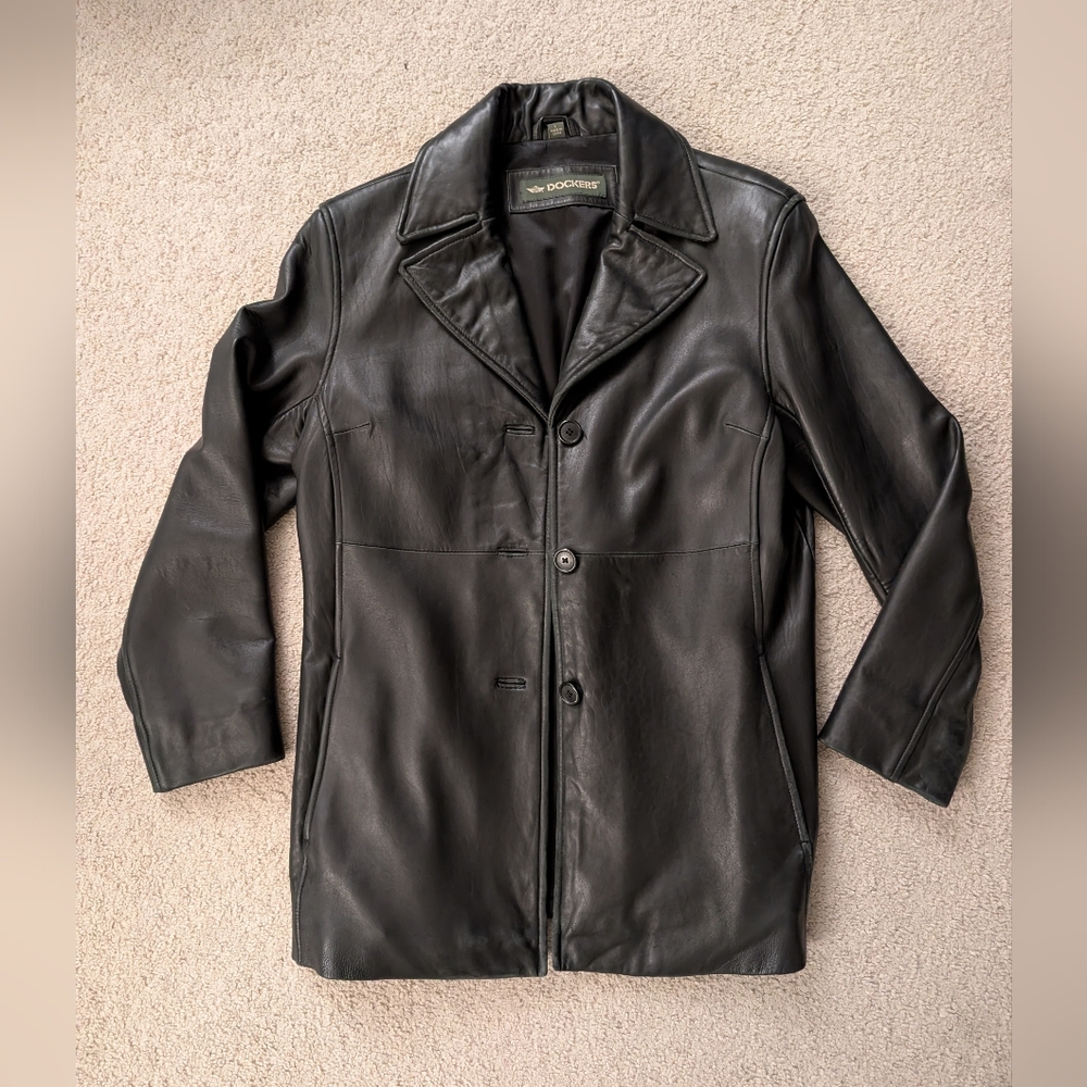 Vintage Dockers Leather Jacket